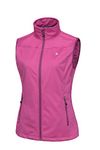 Little Donkey Andy Women's Lightweight Softshell Vest, Windproof Sleeveless Jacket for Running Hiking Travel, Rose S