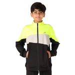 Vector X OKJ-325 Kids Winter Wear Regular Fit Sports Wear Jacket (Size: 32, Color: Multi(Black/Grey/F-Green)