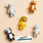 YOUYOUULU Pack of 5 Cute Animal Knobs Knobs Ceramic Knobs for Children Cupboard Knob Handles Children's Room Furniture Knobs Animals for Door Drawers Dresser Cabinet Knobs