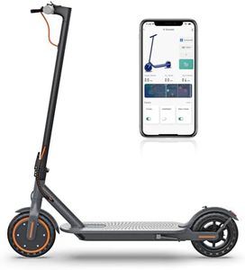 Electric Scooter, 350W Motor, 8.5'' Solid Tire, Max 21-23 Miles Range, Max 19 MPH Speed, Dual Braking, Folding Commuting Electric Scooter Adults