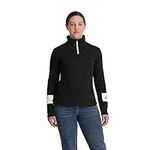 Spyder Women's Standard Speed Half Zip Fleece Jacket, Black