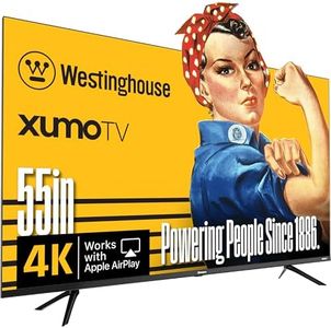 Westinghouse 55-inch Smart TV, 4K UHD Xumo TV w/ HDR10, Voice Remote, Dolby Vision, Edgeless, Flat Screen LED Television w/Apple Home kit, Wi-Fi & Mobile Connectivity