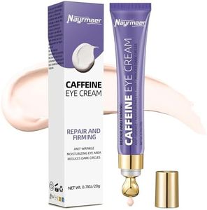 Nayrmaer Crème pour les yeux à la caféine, Réduit les Cernes et les Poches, Hydratante avec Niacinamide et Acide Hyaluronique, 20g