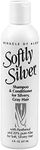 Miracle of Aloe’s Softly Silver Shampoo and Conditioner for Gray Hair, 2 in 1 Purple Restorative Hair Wash for Mature Hair, Adds Luster and Bounce, with Panthenol and 20% Pure UltraAloe