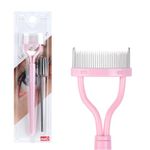 MSQ Eyelash Comb Eyelash Separator Makeup Mascara Applicator Comb with Cover False Eyelash Grooming Brushes Eyelash Brush Lash Separator Tool