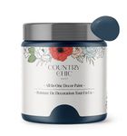 Country Chic Paint - Chalk Style All-in-One Paint for Furniture, Home Decor, Cabinets, Crafts, Eco-Friendly, Matte Paint - Starstruck [Navy Blue] 4oz/118ml