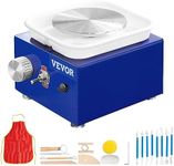 VEVOR 30W Mini Pottery Wheel for Kids 8-12, Art&Crafts Kits with 2 Turntables 2.6in/3.9in and 17 Accessories Tools, 0-300RPM Speed Adjustable DIY Kits Clay Maker for Adults, Kids Toys Birthday Gifts