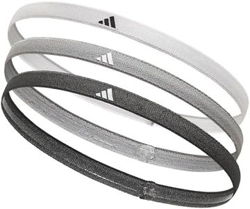 adidas Hairband Set - 3 Thin - Basics - White, Grey, Black