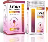 AAwipes Lead Test Kit 80 Swabs Enhanced Lead Testing Formulation at Home Lead Paint Test Kit Testing for Dishes Paint Cups Ceramics Toy and All Surfaces - Quick Results in 30s Lead Detector (80)