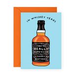 Dad Birthday Cards - 'You're A Really Expensive Whisky' - Funny Birthday Card For Men - Gifts For Father In Law Son Brother Husband Uncle - Comes With Fun Stickers - By Central 23