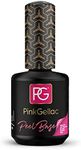 Pink Gellac Peel Base 0.5 oz - Peel Off Base Coat Gel Nail Polish - Peel Off Gel Base Coat - Easy to Use Peel Off Base Gel