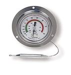 Cooper-Atkins 6812-01-3 Vapor Tension Panel Thermometer with Back Flange, NSF Certified, -40/60°F Temperature Range