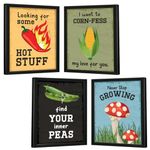 Chaka Chaundh - Framed Posters for Restaurant - Kitchen quotes wall frames for Dining Area, Hostel Mess, Hotel, kitchen, Bakery & Cookery - (11 X 14 Inches) set of 4