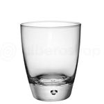 Bormioli Rocco Luna Clear Bubble Base Double Old Fashioned Tumblers - 340ml - Pack of 12