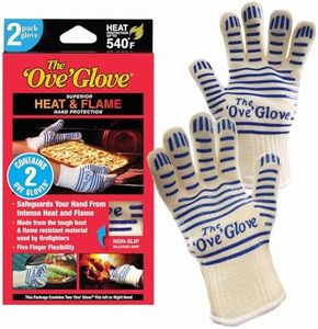 The Ove Glove - Superior HEAT & FLAME Hand Protection - 2 Pack Glove