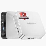 GEEKOM [2026 High-Performance A7 Mini PC Windows 11 Pro, with AMD Ryzen 5 7545U(Up to 4.9GHz) DDR5 16GB RAM & 500GB SSD, Quad Display/WIFI 6E/BT5.2/Dual HDMI for Video Editing/Graphic Design/Gaming