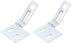 uxcell Bifold Door Hardware, 2-Pack Bi-Fold Door Surface Aligner, Bifold Closet Door Hardware Repair Part Kit for Sliding Wardrobe Doors Folding Door, Silver