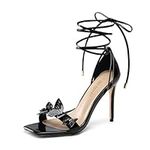 DREAM PAIRS Lace Up High Heels Stil