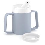 JFA Supplies 2 Handles 165ml Grey Adult Drinking Mug/Drinking Cup/Sippy Cup/Non Spill Cup