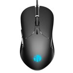 Uineer Wired Mouse with Silent Click, 4800DPI Adjustable and 6 Buttons, Ergonomic Design, Optimised Optical USB Cable Mouse for PC Laptop Computer (Black)