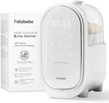 Felizbebe Bottle Warmer for Breastmilk, 11-in-1 Double Bottle Warmer Large Touchscreen with Night Light, Detachable for Easy Cleaning & Accurate Temperature Control, Timer, Milk Warmer for Baby