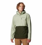 Columbia Mens Hikebound II Rain Jacket, Safari, Greensc, L