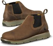 Carhartt Men's Millbrook Water Resistant 4" Romeo Wedge Boot Work, Brown Oil Tanned, 10