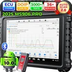 Autel MaxiSys MS906Pro Scan Tool: 2025 New MS906 Pro Level Up of MP900BT/ MS906BT/MK908, CAN FD & DoIP, ECU Coding, 36+ Services, 3000+Active Test