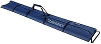 TurnWay Sk Bag | Store & Transport Skis Up to 215 cm, Poles & Extras | Waterproof - for Men, Women and Youth (Blue)