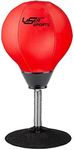 Laser Sports Desktop Punching Bag - Stress Buster with Suction Cup for Office Table and Counters - Heavy Duty Stress Relief Desk Punch Ball - Fun Gift for Party - Perfect for Kids and Adults