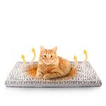 FurDreams Pet Bed - Self Heating Thermal Pads - Calming Mat Blanket for Indoors & Outdoors - Suited to Household Animals - Plush, Washable, Non-Electric & Noiseless Heat Pad (70 x 47cm)