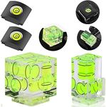 Camera Level Hot Shoe Level, Hot Shoe Bubble Level Camera Hot Shoe Cover 3 Axis 2 Axis 1Axis Bubble Spirit Level Compatible with Nikon, Olympus, Pentax Digital and Film Cameras-4 Packs