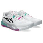 ASICS Mens Gel-Resolution X White/Aurora Green Tennis Shoes - 9 UK (1041A481.103)