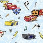 Komar TD5-0003 Disney Fleece Wallpaper Lets 1 Roll-Size: 10.05 x 0.53 m-Children's Bedroom, Lightning, Racing Car, Colourful, 10,05 x 0,53 m (Länge x Breite), 5,3 Quadratmeter