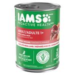 IAMS Proactive Health Wet Dog Food Adult, Lamb & Rice, Classic Ground, 369g Can (12 Pack)