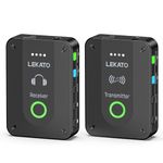 LEKATO MS-02 In-Ear Monitors, Upgraded 2.4G Stereo/Mono Wireless in Ear Monitor System, Professional Personal Wireless IEM Syetem One to More for Band Rehearsal/Live Performance