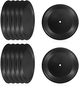 PATIKIL Blank Vinyl Records, 7 Inch 24 Pack CD Fake Vinyl Records for Wall Aesthetic Decor, Decorative Records for Roll Music Room Rock Party DIY Decoration, Black