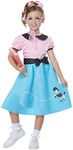 California Costumes Girls 50'S Sock Hop Dress Child Costume Pink/Blue, Small