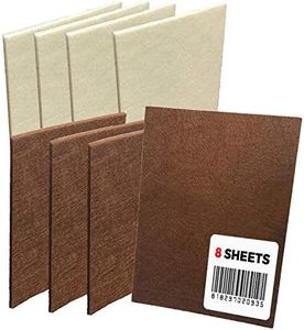 Mighty X Large Felt Furniture Pads Protectors by iPrimio - Pack 8 Pcs, Place Under Furniture Legs, Feet, Dining Table, Couches, Vases. Protect Hardwood Floors. Protect (4 Pc Brown / 4 Pc Beige)