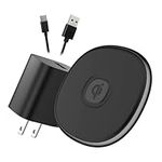 NANAMI 15W Max Wireless Charger, Qi Charging Pad with Fast Charge USB Wall Charger for iPhone 15/14/13/13 Pro/12/12mini/11 Pro Max/XS Max/XR/X/8, Samsung S23/S22/S21/S20 fe/S10/S9,Note20,Airpods Pro/3