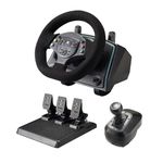 NBCP Gaming Steering Wheel with Pedals - 1080° Racing Wheel with Hall Effect Pedal, Paddle Shifters - Steering Wheel for PC, Xbox One, PS4, Xbox 360, Xbox Series X/S, PS3 and Switch