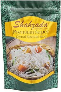 Shahzada Premium Super Kernal Basmati Rice (02 Lbs.) Aromatic Basmati, AGED, Flavorful, Slender |Non-Sticky Grain for Delicious Dining Experience, Non-GMO, Vegan, Gluten Free, Soy Free, No Cholesterol, Resealable Zip-Lock Bag | 02 Pound Packing