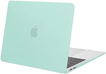 MOSISO Funda Compatible con MacBook Air 13 Pulgadas 2022 2021 2020 2019 2018 A2337 M1 A2179 A1932 con Pantalla Retina&Touch ID, Ultra Delgado Carcasa Rígida de Plástico Cubierta, Menta Verde