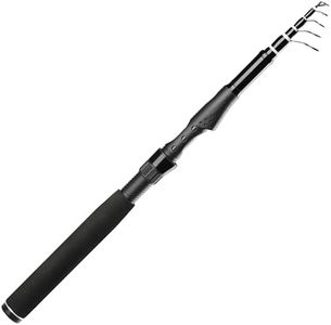 Whistytwig Carbon Fiber Telescopic Fishing Rod - Easy Travel & Storage - Collapsible Telescoping Design - Ideal for Saltwater & Freshwater - Lightweight Portable Fishing Pole (Telespeed 2.2m)