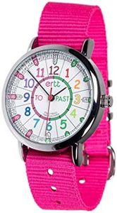 EasyRead Time Teacher Learn The Time Past/To Girls Watch Pink #ERW-COL-PT-PK