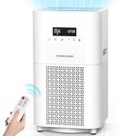 Air Purifiers for Home Large Room, FRESHDEW Air Purifiers Up to 170m³, H13 True HEPA Air Purifiers Filter for Bedroom,Air Cleaner for Allergies, Pet Odor, Smoke, Dust for Bedroom 24dB Sleep Mode