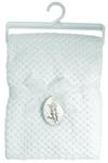 Stephan Baby Ultra Soft Popcorn Fleece Blanket, White