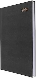 Collins Debden Collins Essential A4 Diary 2024 Daily Planner - 2024 Page A Day Diary Journal & 2024 Planner - Business Office Academic and Personal Use - A4 Size (Black)