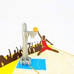 Basketball 3D Pop Up Cards, Basketball Happy Birthday Card, Thank You Cards, Farewell Card, Congratulations Card, Graduation Card, Anniversary Card, For husband, boyfriend, son, daughter | Pop Card Express (Basketball Pop Up Card)