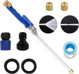 Jet Nozzle Power Washer for Garden，2-in-1 Jet Nozzle Power Washer ，Upgraded Jet Nozzle High Pressure Washer Tools with 2 Different Nozzles and Hose Quick Connectors (blue)